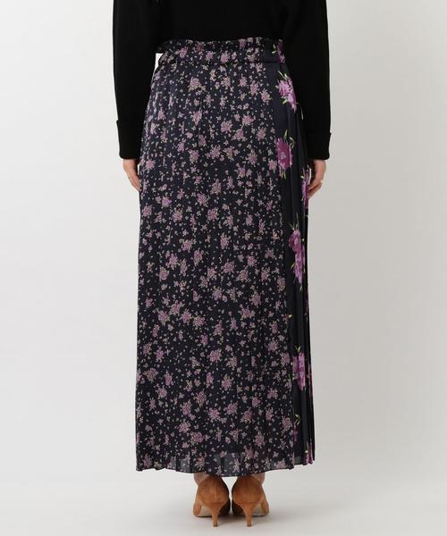 BEAUTY&YOUTH UNITED ARROWS(ビューティーアンドユースユナイテッドアローズ)の「BY∴ フラワーパッチプリーツロングスカート ◆(スカート・レディース・ネイビー/マスタード・FREE)」の18枚目の写真