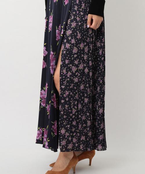 BEAUTY&YOUTH UNITED ARROWS(ビューティーアンドユースユナイテッドアローズ)の「BY∴ フラワーパッチプリーツロングスカート ◆(スカート・レディース・ネイビー/マスタード・FREE)」の9枚目の写真