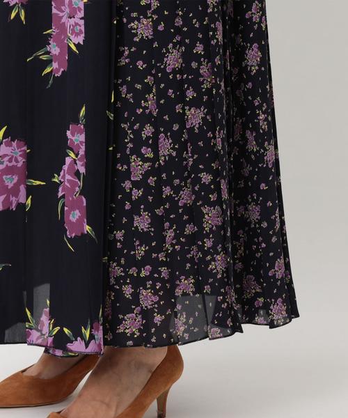 BEAUTY&YOUTH UNITED ARROWS(ビューティーアンドユースユナイテッドアローズ)の「BY∴ フラワーパッチプリーツロングスカート ◆(スカート・レディース・ネイビー/マスタード・FREE)」の10枚目の写真