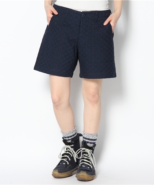 BEAMS BOY（ビームスボーイ）の「BEAMS BOY / カットワーク 4Pミリタリー ショートパンツ（その他パンツ・レディース・ホワイト/ベージュ/ネイビー・0/1）」の3枚目の写真