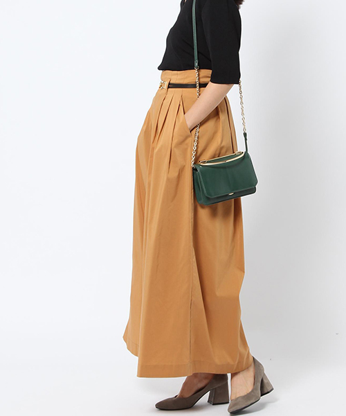 laboratory work(ラボラトリーワーク)の「タイプライターワイドパンツ(その他パンツ・レディース・ブラウン/カーキ/ネイビー・MEDIUM)」の1枚目の写真