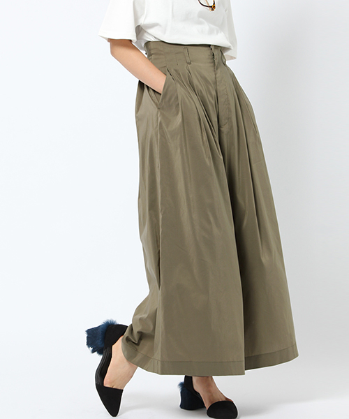 laboratory work(ラボラトリーワーク)の「タイプライターワイドパンツ(その他パンツ・レディース・ブラウン/カーキ/ネイビー・MEDIUM)」の2枚目の写真