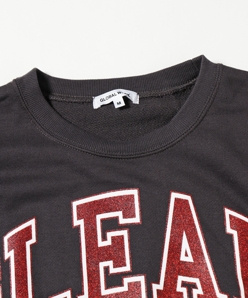 GLOBAL WORK（グローバルワーク）の「【ジュニア】タンタケプリントスウェット/767482（スウェット・キッズ・ブラック/ライトパープル/グレー・MEDIUM/LARGE）」の5枚目の写真