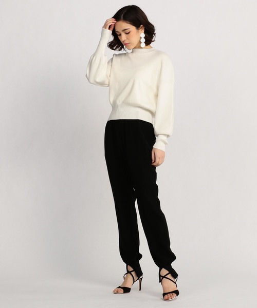 col pierrot（コルピエロ）の「Col Pierrot for ESTNATION リブパンツ（その他パンツ・レディース・ブラック・38/36）」の5枚目の写真