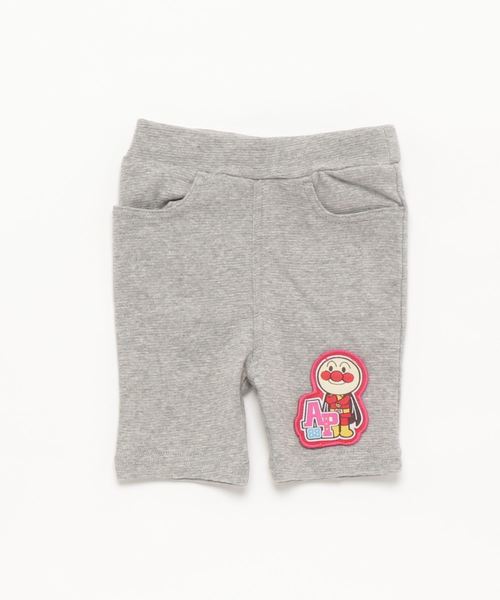 ANPANMAN KIDS COLLECTION(アンパンマンキッズコレクション)の「【アンパンマン】のびのびスーパーストレッチ素材 ストレートハーフパンツ(パンツ)」|杢グレー