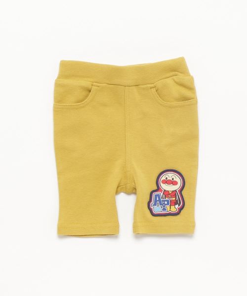 ANPANMAN KIDS COLLECTION(アンパンマンキッズコレクション)の「【アンパンマン】のびのびスーパーストレッチ素材 ストレートハーフパンツ(パンツ)」|マスタード