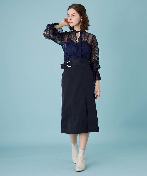 UNITED TOKYO(ユナイテッドトウキョウ)の「スリットタイトスカート(スカート・レディース・ベージュ/レッド/ネイビー・1)」の17枚目の写真