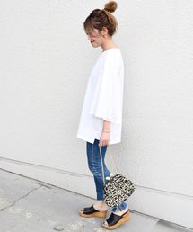 Khaju | Khaju:フレアスリーブビッグTEE◆(Tシャツ/カットソー)