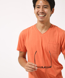 カットオフVネック半袖T