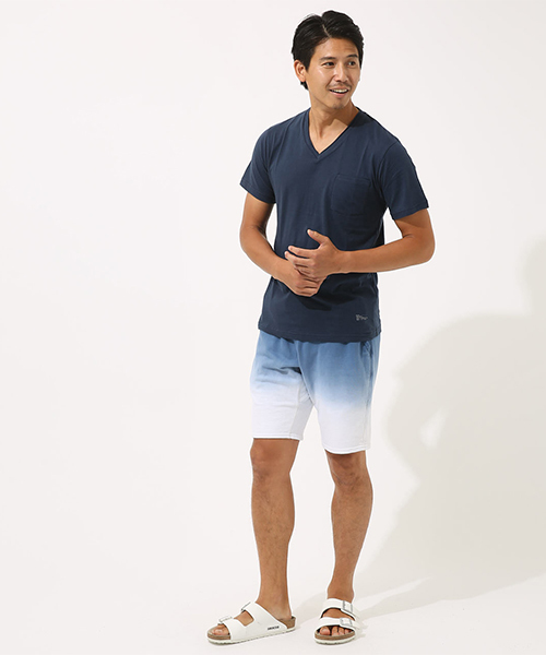 AZUL by moussy（アズールバイマウジー）の「カットオフVネック半袖T（Tシャツ/カットソー・メンズ・ブラック/ネイビー/オレンジ/ホワイト・SMALL/MEDIUM/X-LARGE/LARGE/X-SMALL）」の15枚目の写真