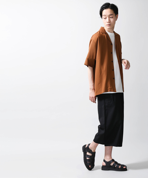 WEGO（ウィゴー）の「WEGO/ストレッチガウチョスラックス（スラックス・メンズ・ブラック・LARGE/MEDIUM/SMALL）」の4枚目の写真