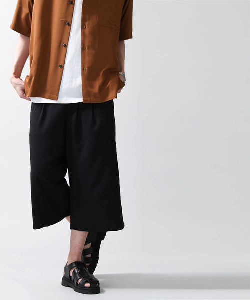 WEGO（ウィゴー）の「WEGO/ストレッチガウチョスラックス（スラックス・メンズ・ブラック・LARGE/MEDIUM/SMALL）」の5枚目の写真