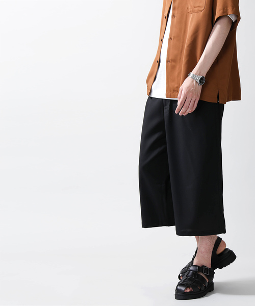 WEGO（ウィゴー）の「WEGO/ストレッチガウチョスラックス（スラックス・メンズ・ブラック・LARGE/MEDIUM/SMALL）」の6枚目の写真