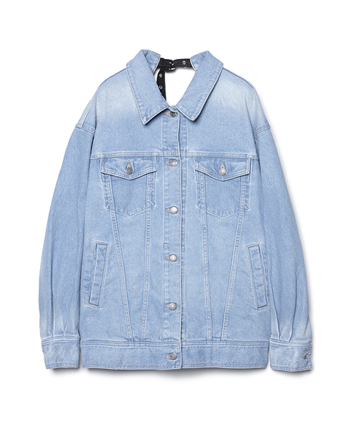 CHRISTIAN DADA,ARAKI Back Patch Signature Denim Jacket - WEAR CHRISTIAN DADA,ARAKI Back Patch Signature Denim Jacket - WEAR