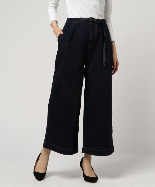 Gramicci(グラミチ)の「GRAMICCI/グラミチ DENIM BUGGY PANTS W(デニムパンツ・レディース・ライトインディゴブルー/ダークインディゴブルー・FREE)」の1枚目の写真