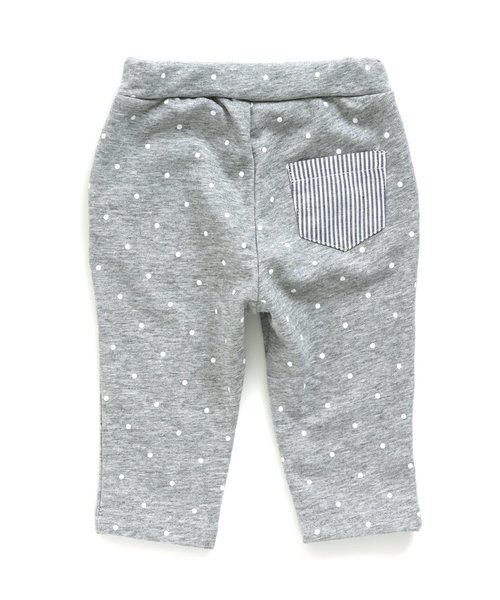 apres les cours（アプレレクール）の「ポケット布帛カットソーパンツ（その他パンツ・キッズ・ネイビー/グレー・80/70）」の3枚目の写真