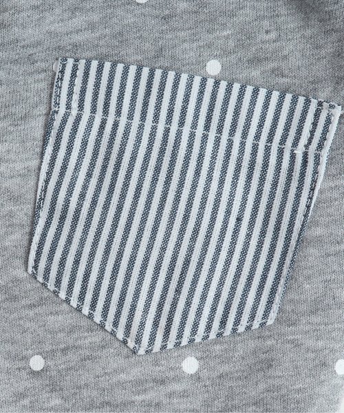 apres les cours（アプレレクール）の「ポケット布帛カットソーパンツ（その他パンツ・キッズ・ネイビー/グレー・80/70）」の9枚目の写真