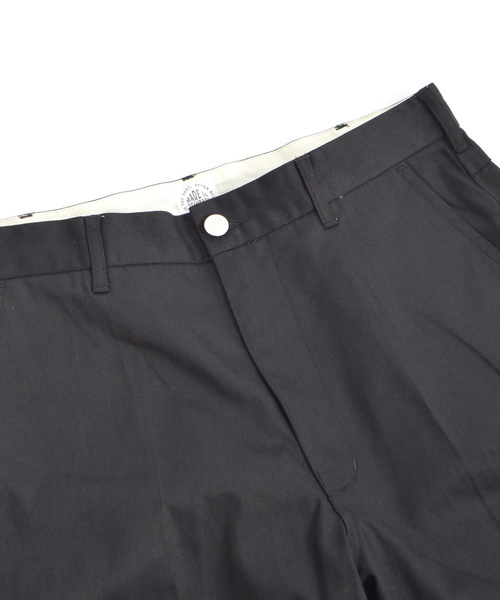 made in standard （メイドインスタンダード）の「MADE IN STANDARD 裾カットオフ アンクルワイドパンツ（チノパンツ・メンズ・ブラック/ダークブラウン/ベージュ・S/M/L/XL）」の8枚目の写真