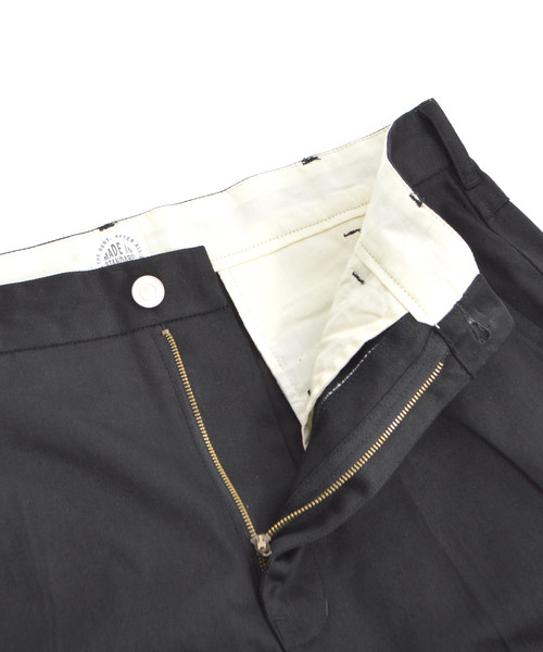 made in standard （メイドインスタンダード）の「MADE IN STANDARD 裾カットオフ アンクルワイドパンツ（チノパンツ・メンズ・ブラック/ダークブラウン/ベージュ・S/M/L/XL）」の11枚目の写真