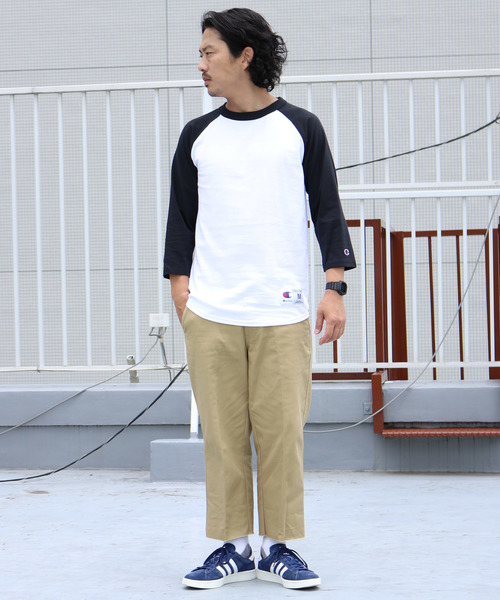 made in standard （メイドインスタンダード）の「MADE IN STANDARD 裾カットオフ アンクルワイドパンツ（チノパンツ・メンズ・ブラック/ダークブラウン/ベージュ・S/M/L/XL）」の15枚目の写真