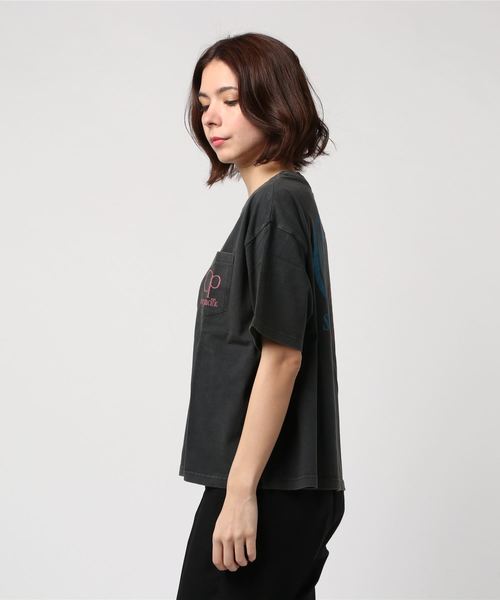Ocean Pacific（オーシャンパシフィック）の「【OP】レディースバックプリント半袖Tシャツ/バックプリント ポケT サーフ（Tシャツ/カットソー・レディース・ブラック/ライトピンク/ホワイト・MEDIUM/LARGE）」の19枚目の写真