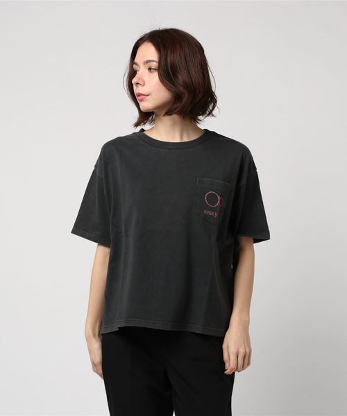Ocean Pacific（オーシャンパシフィック）の「【OP】レディースバックプリント半袖Tシャツ/バックプリント ポケT サーフ（Tシャツ/カットソー・レディース・ブラック/ライトピンク/ホワイト・MEDIUM/LARGE）」の21枚目の写真