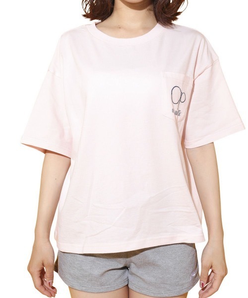 Ocean Pacific（オーシャンパシフィック）の「【OP】レディースバックプリント半袖Tシャツ/バックプリント ポケT サーフ（Tシャツ/カットソー・レディース・ブラック/ライトピンク/ホワイト・MEDIUM/LARGE）」の14枚目の写真