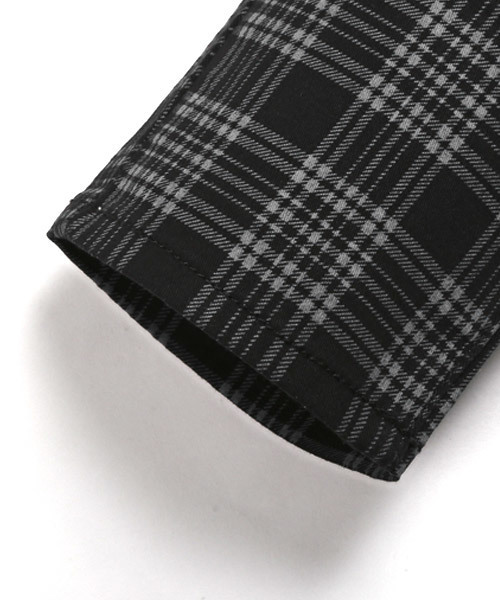 LUXSTYLE(ラグスタイル)の「総柄ツイルストレッチクロップドパンツ(その他パンツ・メンズ・チェック/ストライプ/チャコール・S/M/L/XL)」の16枚目の写真