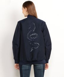 A／X ARMANI EXCHANGE スカジャン 黒 ドラゴン刺繍 ARMANI EXCHANGE（アルマーニエクスチェンジ）の「【A|X