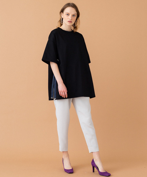 UNITED TOKYO（ユナイテッドトウキョウ）の「アレンジビッグTシャツ（Tシャツ/カットソー・レディース・ブラック/ベージュ/オフホワイト・1）」の11枚目の写真