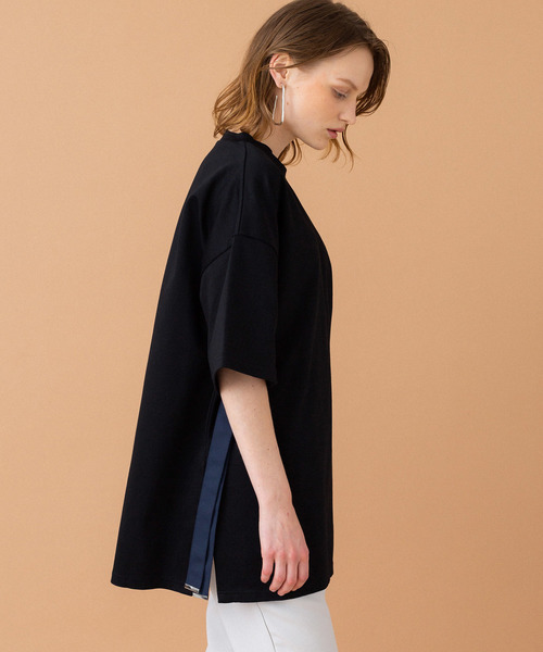 UNITED TOKYO（ユナイテッドトウキョウ）の「アレンジビッグTシャツ（Tシャツ/カットソー・レディース・ブラック/ベージュ/オフホワイト・1）」の7枚目の写真