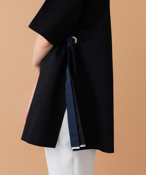 UNITED TOKYO（ユナイテッドトウキョウ）の「アレンジビッグTシャツ（Tシャツ/カットソー・レディース・ブラック/ベージュ/オフホワイト・1）」の10枚目の写真