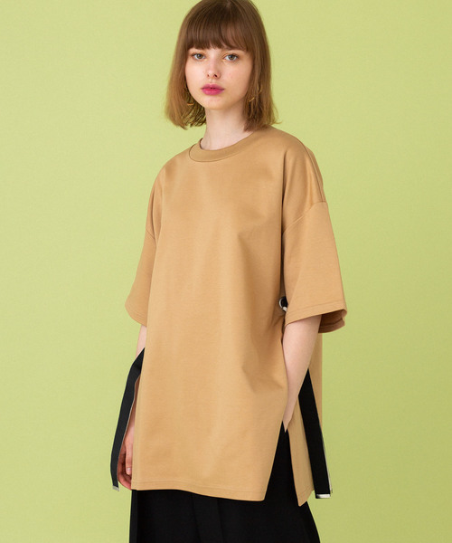 UNITED TOKYO（ユナイテッドトウキョウ）の「アレンジビッグTシャツ（Tシャツ/カットソー・レディース・ブラック/ベージュ/オフホワイト・1）」の15枚目の写真