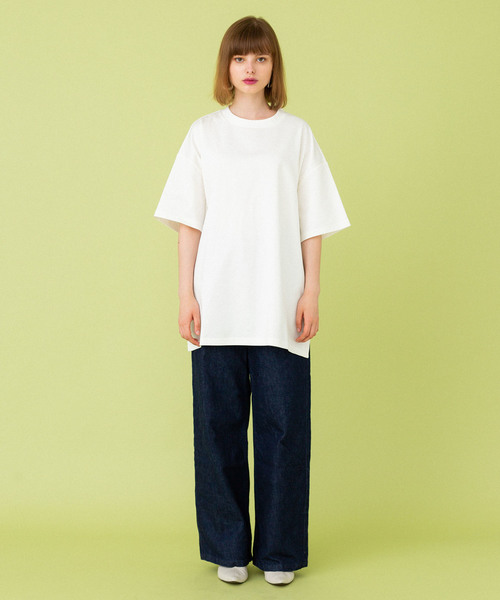 UNITED TOKYO（ユナイテッドトウキョウ）の「アレンジビッグTシャツ（Tシャツ/カットソー・レディース・ブラック/ベージュ/オフホワイト・1）」の16枚目の写真