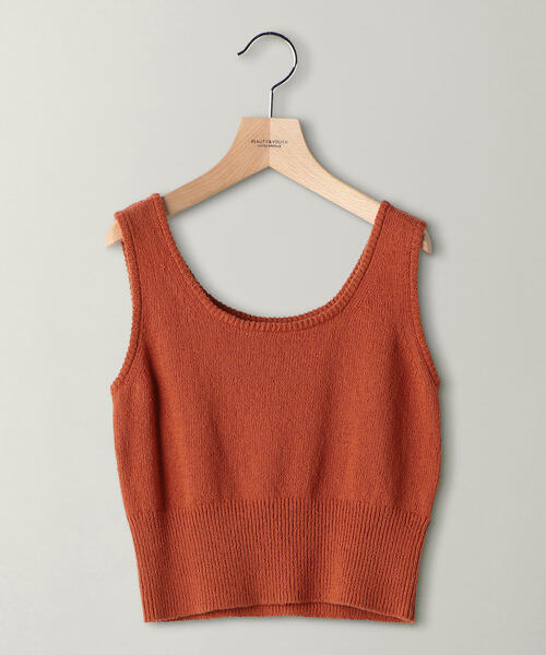 BEAUTY&YOUTH UNITED ARROWS（ビューティーアンドユースユナイテッドアローズ）の「BY ブークレ タンクトップ＆ワンショルダーセット（ニット/セーター・レディース・オレンジ/ナチュラル・FREE）」の7枚目の写真