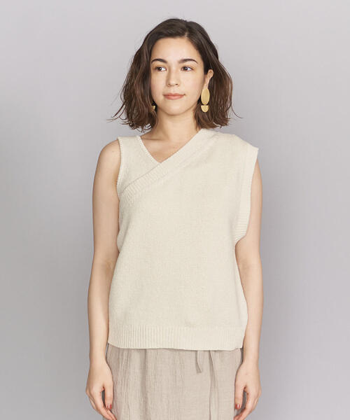 BEAUTY&YOUTH UNITED ARROWS（ビューティーアンドユースユナイテッドアローズ）の「BY ブークレ タンクトップ＆ワンショルダーセット（ニット/セーター・レディース・オレンジ/ナチュラル・FREE）」の19枚目の写真