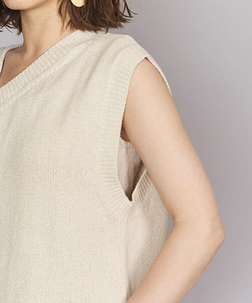 BEAUTY&YOUTH UNITED ARROWS（ビューティーアンドユースユナイテッドアローズ）の「BY ブークレ タンクトップ＆ワンショルダーセット（ニット/セーター・レディース・オレンジ/ナチュラル・FREE）」の11枚目の写真