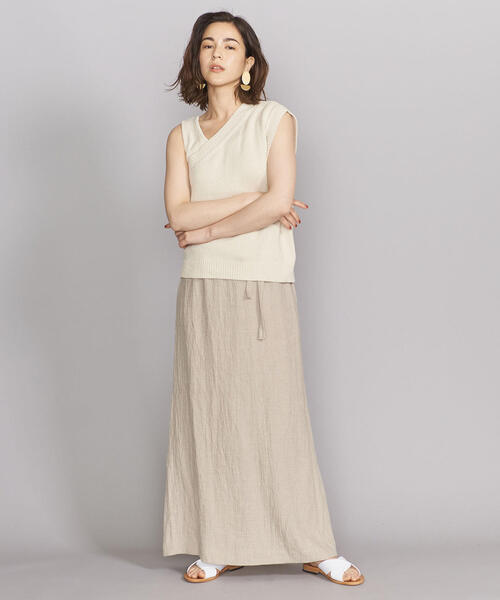 BEAUTY&YOUTH UNITED ARROWS（ビューティーアンドユースユナイテッドアローズ）の「BY ブークレ タンクトップ＆ワンショルダーセット（ニット/セーター・レディース・オレンジ/ナチュラル・FREE）」の15枚目の写真