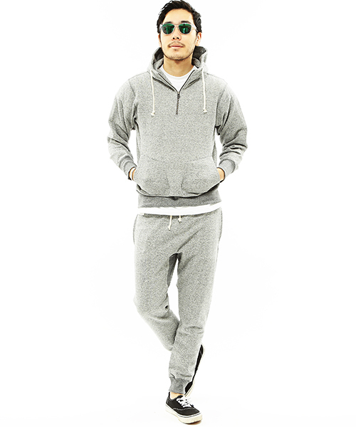 Healthknit（ヘルスニット）の「【WEB限定】Healthknit /ハーフジップ プルオーバーパーカー（スウェット・メンズ・ネイビー/オフホワイト/グレー・LARGE/SMALL/MEDIUM）」の5枚目の写真