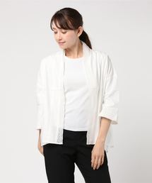 ショールカラーレース羽織り
