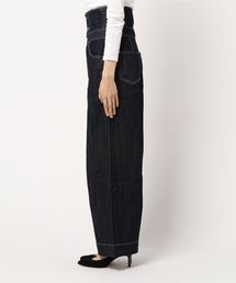 rienda（リエンダ）の「ハイウエストワイドDENIM パンツ（デニム
