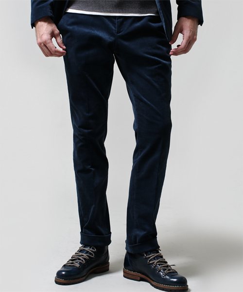 NANO universe（ナノユニバース）の「junhashimoto nano・universe/ コーデュロイ 18cmPT（スラックス・メンズ・ブルー/キャメル・SMALL/X-LARGE/LARGE/MEDIUM）」の2枚目の写真