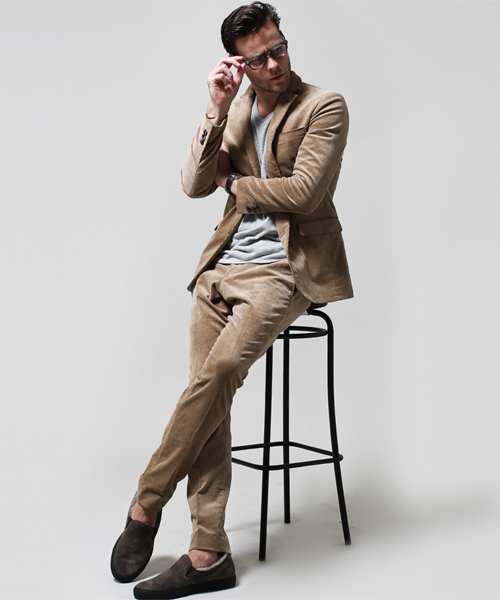 NANO universe（ナノユニバース）の「junhashimoto nano・universe/ コーデュロイ 18cmPT（スラックス・メンズ・ブルー/キャメル・SMALL/X-LARGE/LARGE/MEDIUM）」の8枚目の写真