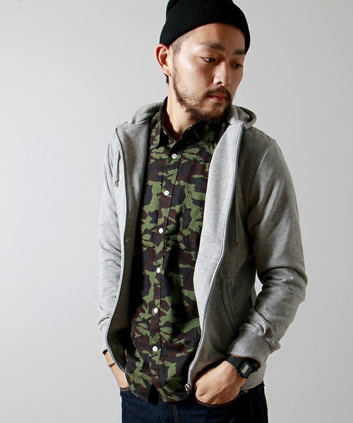 WEGO(ウィゴー)の「WEGO/ZIPパーカー(パーカー・メンズ・ホワイト/ブラック/杢グレー/ネイビー/ロイヤルブルー/ワイン・LARGE/MEDIUM/SMALL)」の15枚目の写真