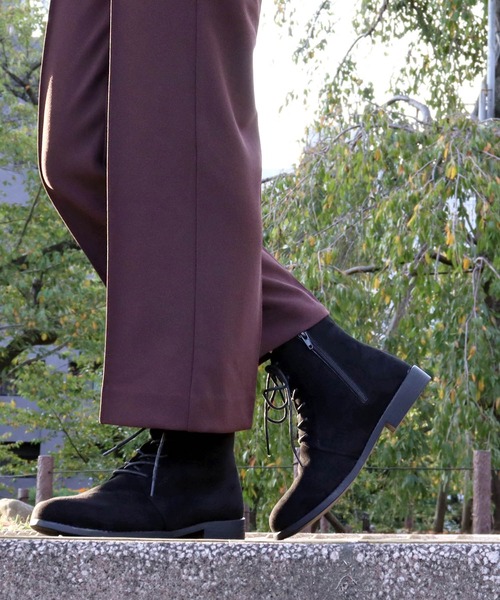 AAA+（サンエープラス）の「AAA / 美シルエットレースアップブーツ(3592-SA)　ショートブーツ（ブーツ・レディース・ブラック/ダークブラウン/ブラック系その他/アイボリー・LL/SS/S/M/L/XL）」の12枚目の写真