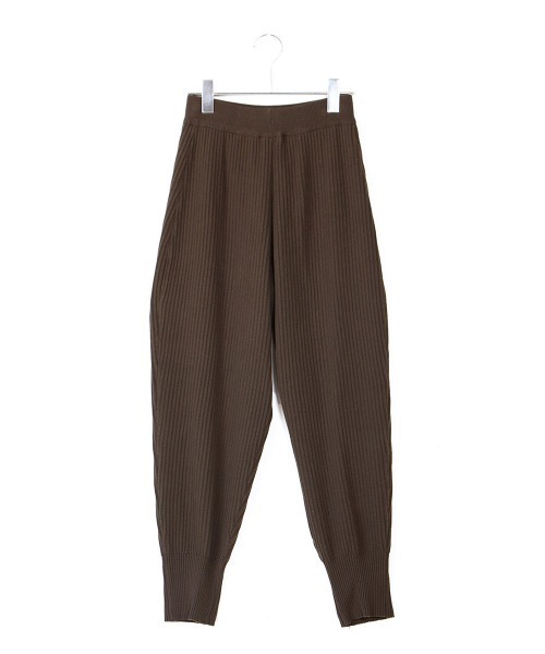 ワイドリブニットジョガーパンツ LAVA SUKALA】ダブルニットジョガー