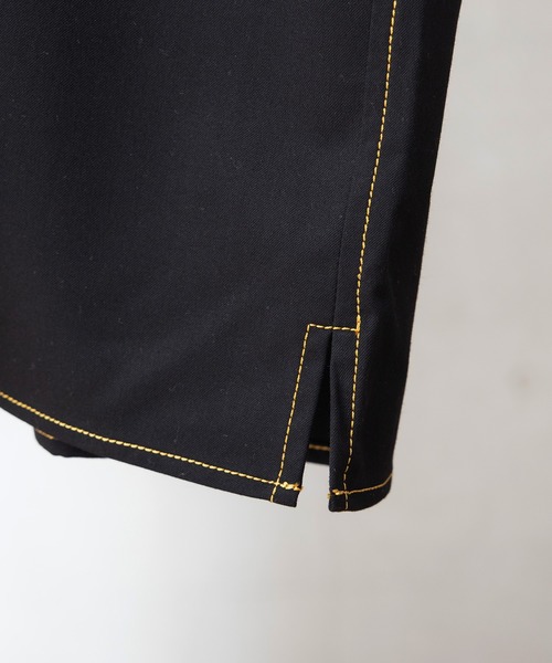 anown（アノン）の「シャイニーステッチオーバーサイズシャツ【ファッションインフルエンサー tai×anown 限定コラボ】（シャツ/ブラウス・メンズ・ホワイト/ブラック・M/L）」の6枚目の写真