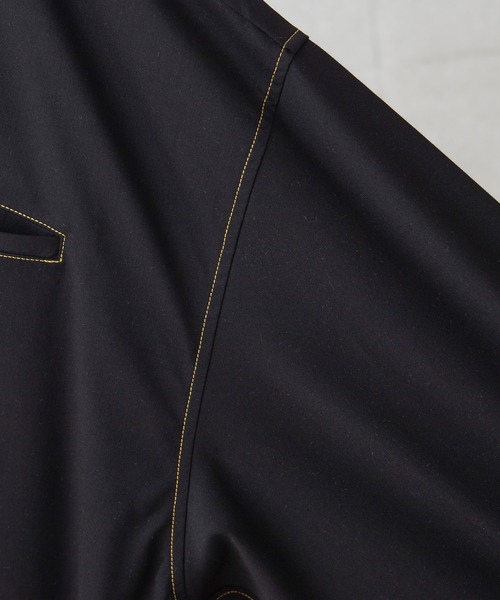 anown（アノン）の「シャイニーステッチオーバーサイズシャツ【ファッションインフルエンサー tai×anown 限定コラボ】（シャツ/ブラウス・メンズ・ホワイト/ブラック・M/L）」の13枚目の写真