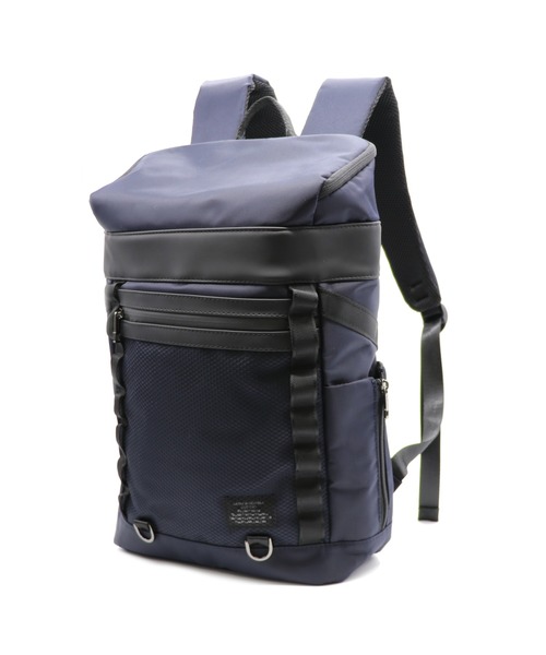 GUSCIO UOMO（グッシオ ウォーモ）の「【グッシオ ウォーモ】【通勤通学】　BOX型バッグパック（バックパック/リュック・メンズ・ブラック/カーキ/ネイビー・FREE）」の3枚目の写真