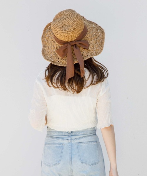 flower(フラワー)の「フェミニンシアーハーフトップ(シャツ/ブラウス・レディース・ホワイト/ベージュ・FREE)」の10枚目の写真